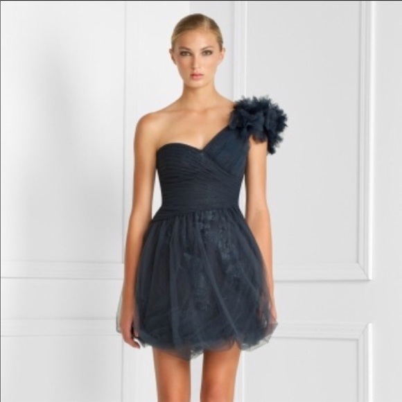 dark blue grey dress